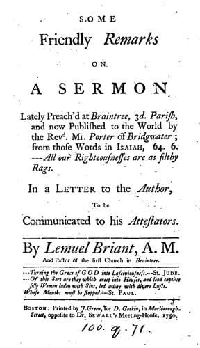 Some friendly remarks on a sermon ... preach'd ... by ... [J.] Porter ... in a letter to the author