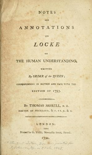 Notes and annotations on Locke on the human understanding
