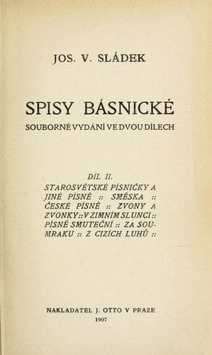 Spisy básnické