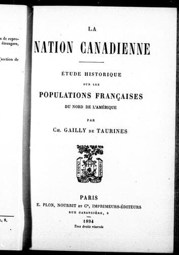 La nation canadienne