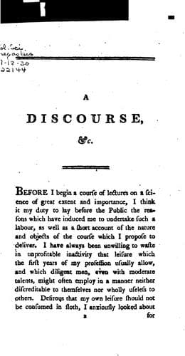 A discourse on the study of the law of nature and nations