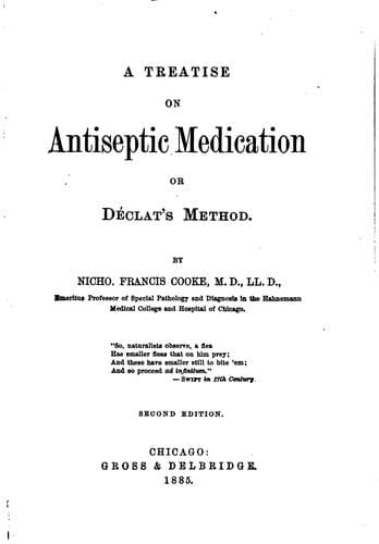 A treatise on antiseptic medication