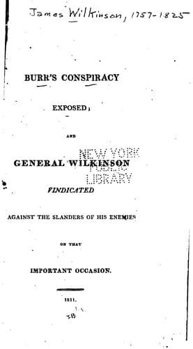 Burr's conspiracy exposed