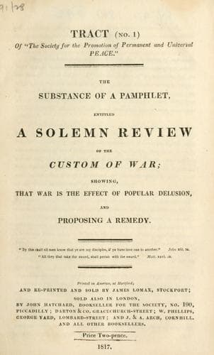 The substance of a pamphlet, entitled