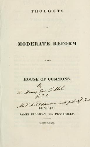 Thoughts on moderate reform in the House of Commons
