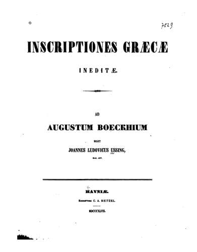 Inscriptiones graecae ineditae