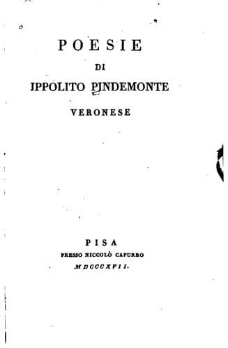 Poesie di Ippolito Pindemonte ..