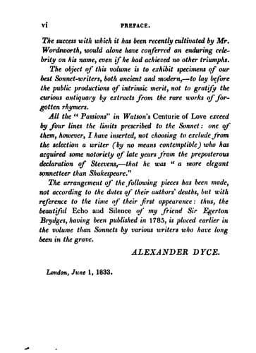 Specimens of English Sonnets