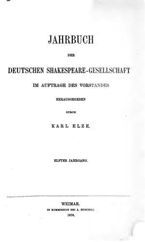 Jahrbuch der Deutschen Shakespeare-Gesellschaft