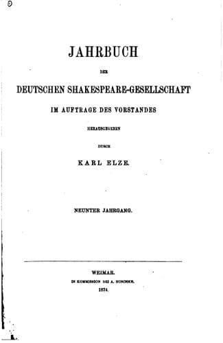Jahrbuch der Deutschen Shakespeare-Gesellschaft