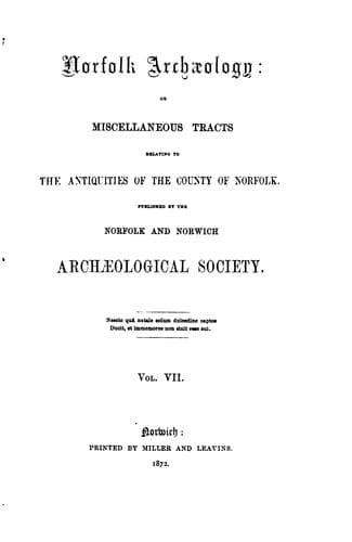 Norfolk Archaeology