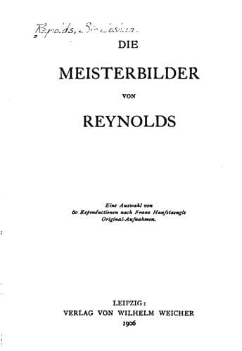 Die Meisterbilder von Reynolds
