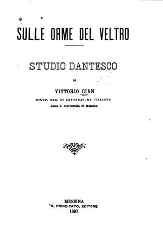 Sulle orme del Veltro