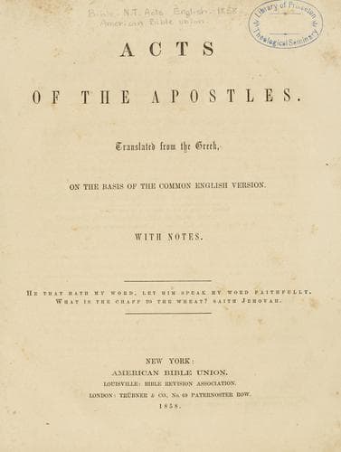 Acts of the Apostles
