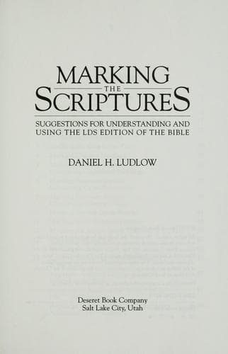 Marking the scriptures