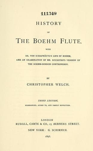 History of the Boehm flute