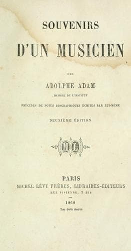 Souvenirs d'un musicien