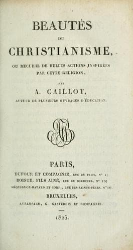 Beautés du christianisme