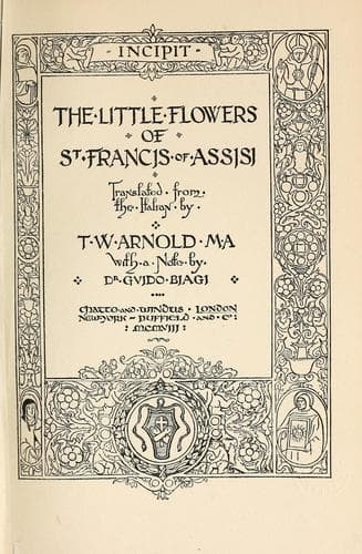 The little flowers of St. Francis of Assisi