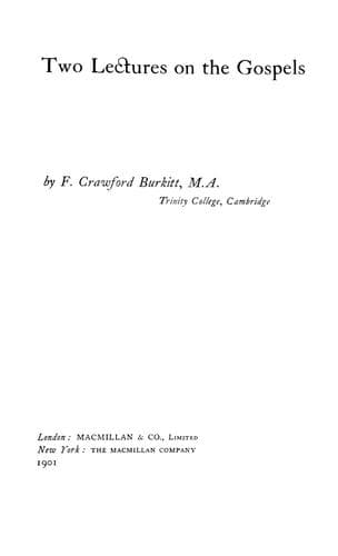Two lectures on the Gospels