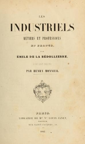 Les industriels, métiers et professions en France