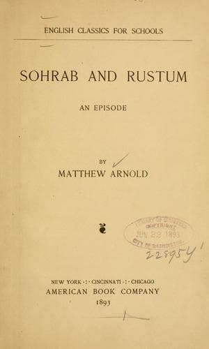Sohrab and Rustum