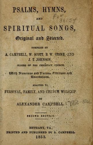 Psalms, hymns, and spiritual songs, original and selected