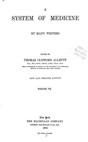 A system of medicine, by many writers