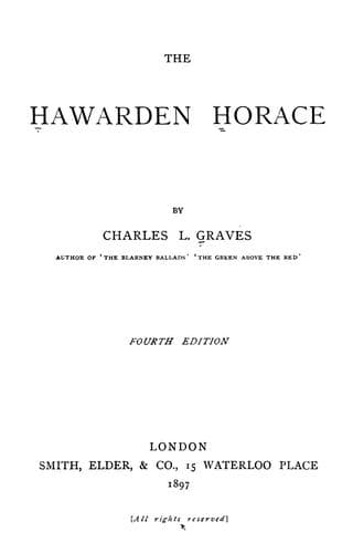 The Hawarden Horace