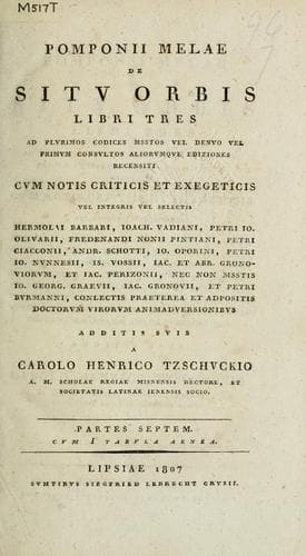 De situ orbis libri tres