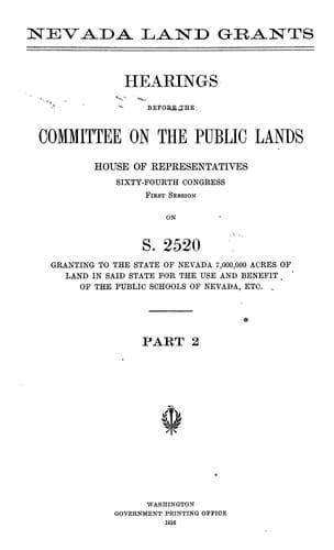Nevada land grants