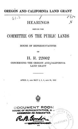 Oregon and California land grant