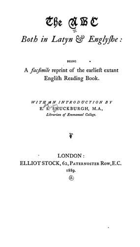 The ABC both in Latyn & Englyshe