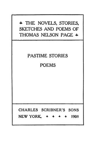 Pastime stories