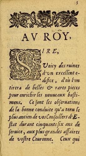 Remarques d'estat et d'histoire, svr la vie et les seruices de monsievr de Villeroy