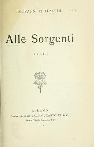 Alle sorgenti
