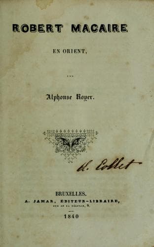 Robert Macaire en orient
