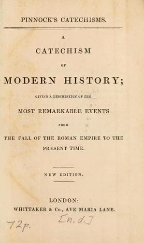A catechism of modern history