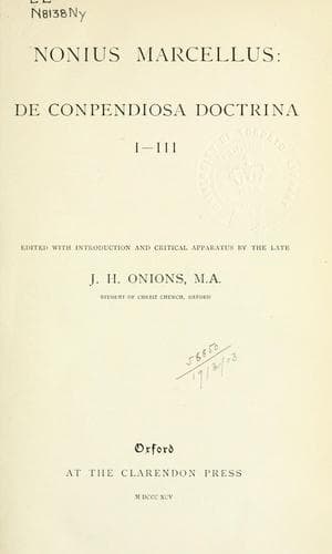 De conpendiosa doctrina I-III
