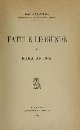 Fatti e leggende di Roma antica