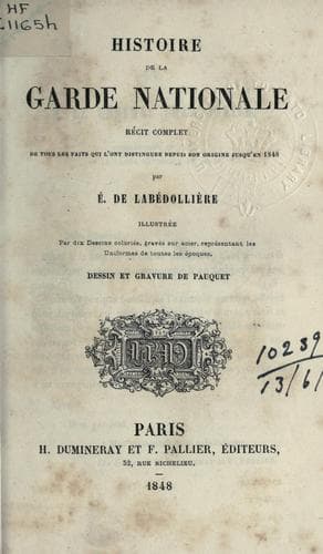 Histoire de la garde nationale