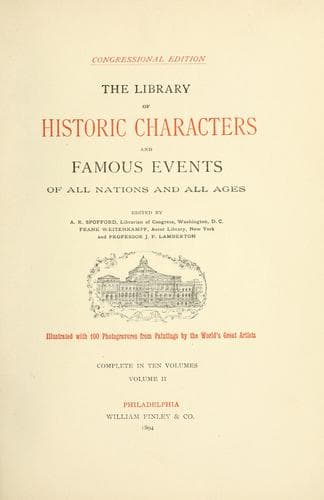 The Library of historic characters and famous events of all nations
