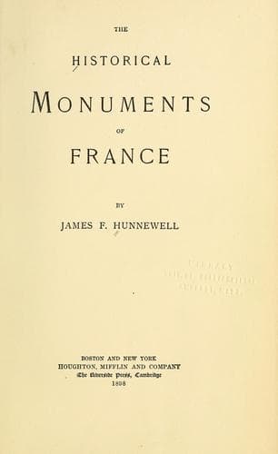The historical monuments of France