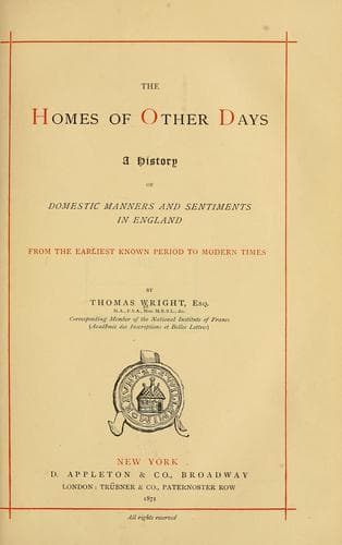 The homes of other days