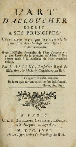 L'art d'accoucher réduit a ses principes
