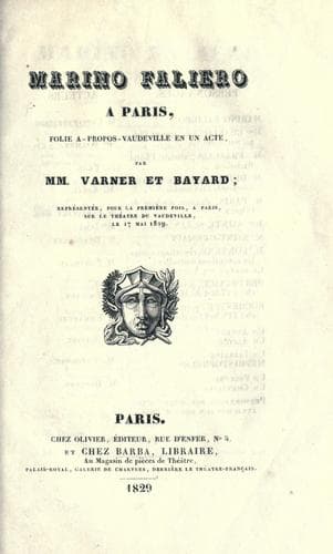 Marino Faliero à Paris
