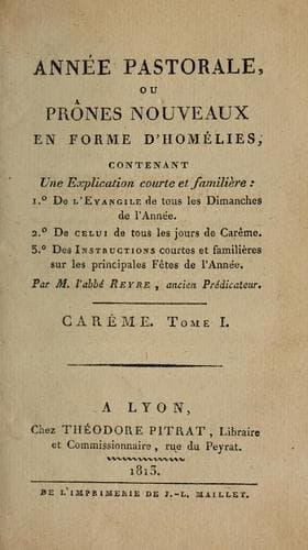 Année pastorale