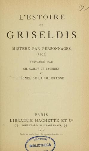 L'Estoire de Griseldis