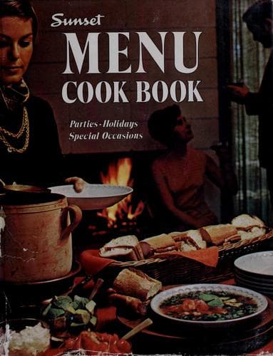 Sunset menu cook book
