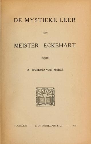 De mystieke leer van Meister Eckehart